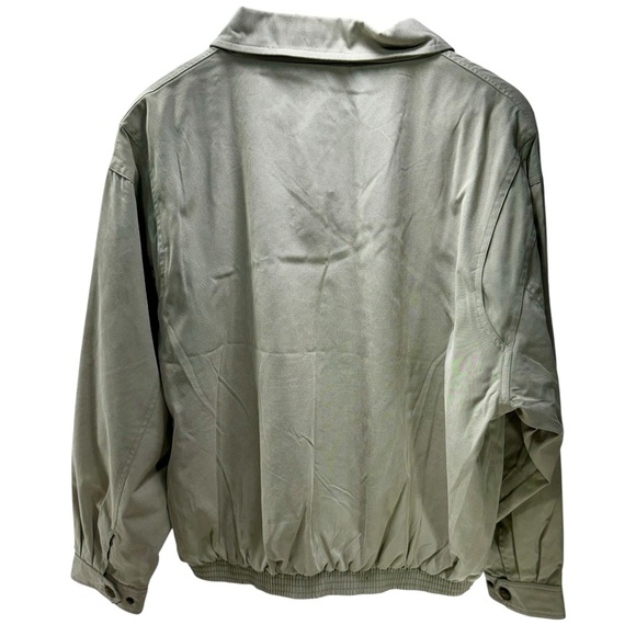 TRUMP PLAZA Men’s Size Large Olive Green Full Zip Jacket  READ BELOW! - Picture 3 of 6